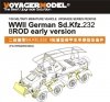 Voyager Model PE35193 WWII German Sd.Kfz.232 8 ROD early version for TAMIYA Kit 1/35